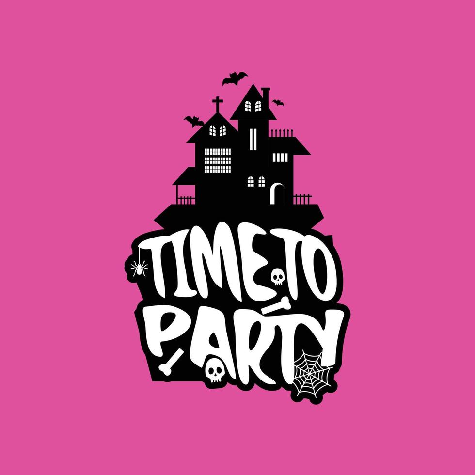 Time to party with creative design vector