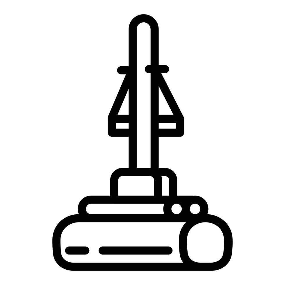 Sponge mop icon, outline style vector