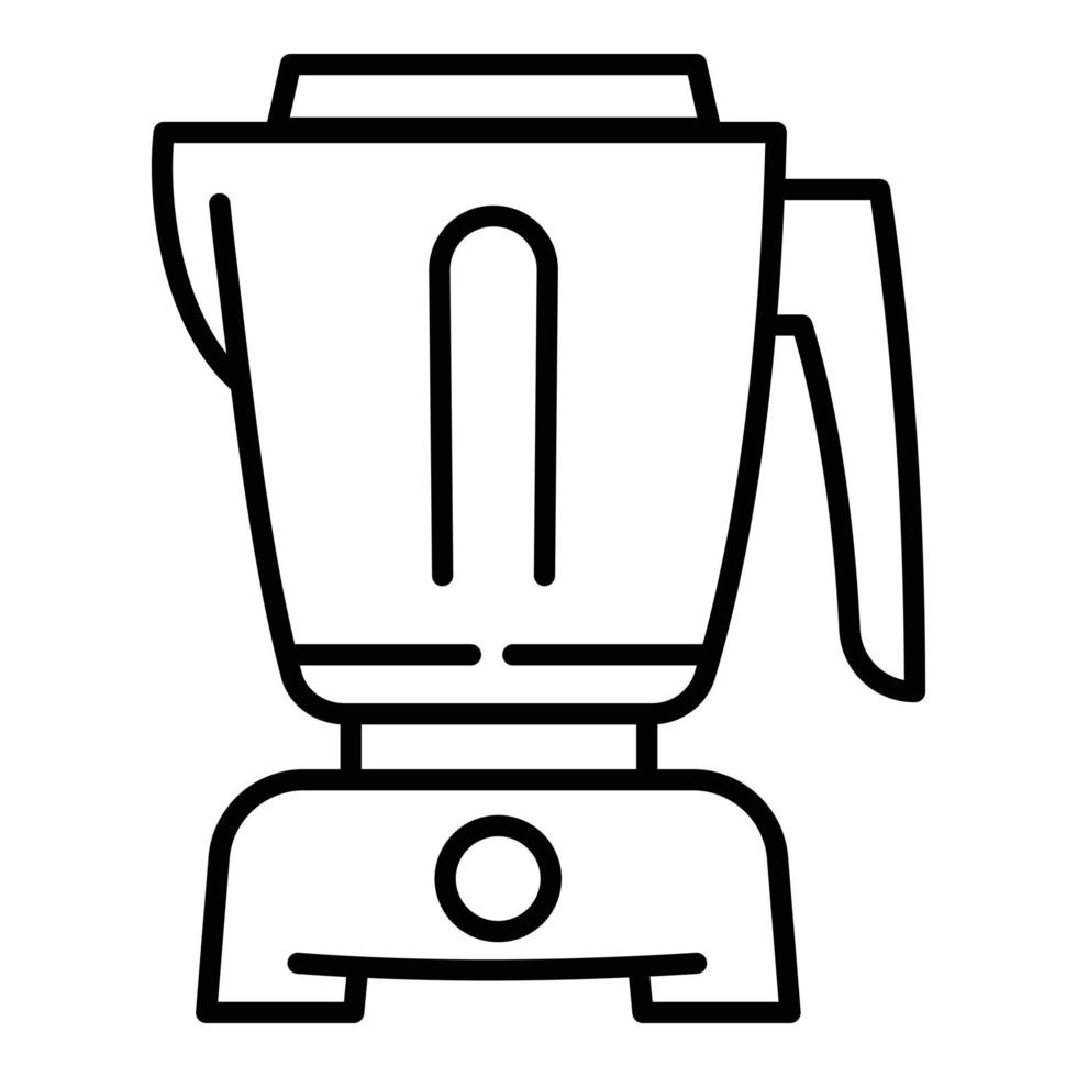 Food processor equipment icon, outline style vector