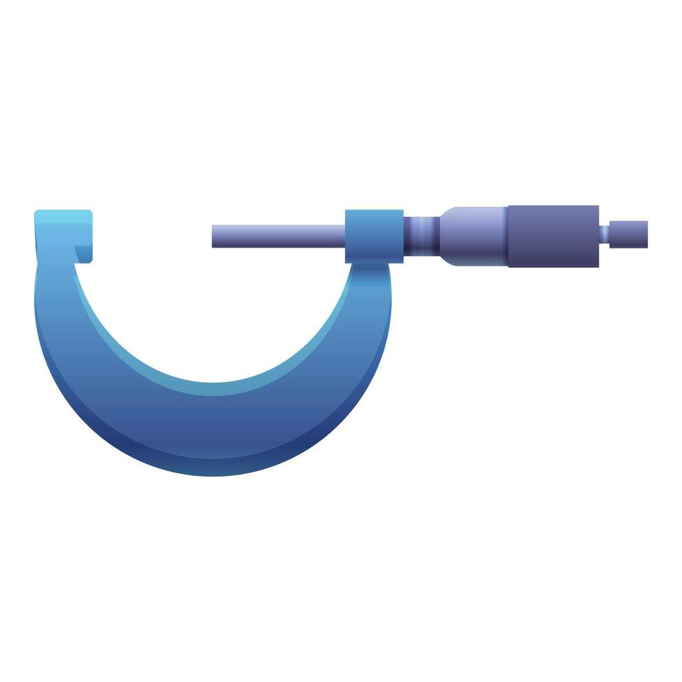 Equipment micrometer icon, cartoon style vector