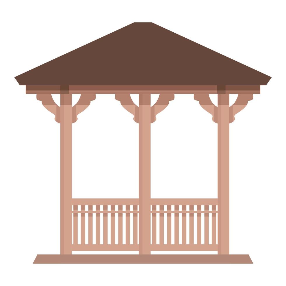 Home pergola icon cartoon vector. Wedding house vector