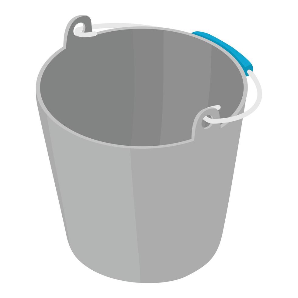 Garden bucket icon, isometric style vector