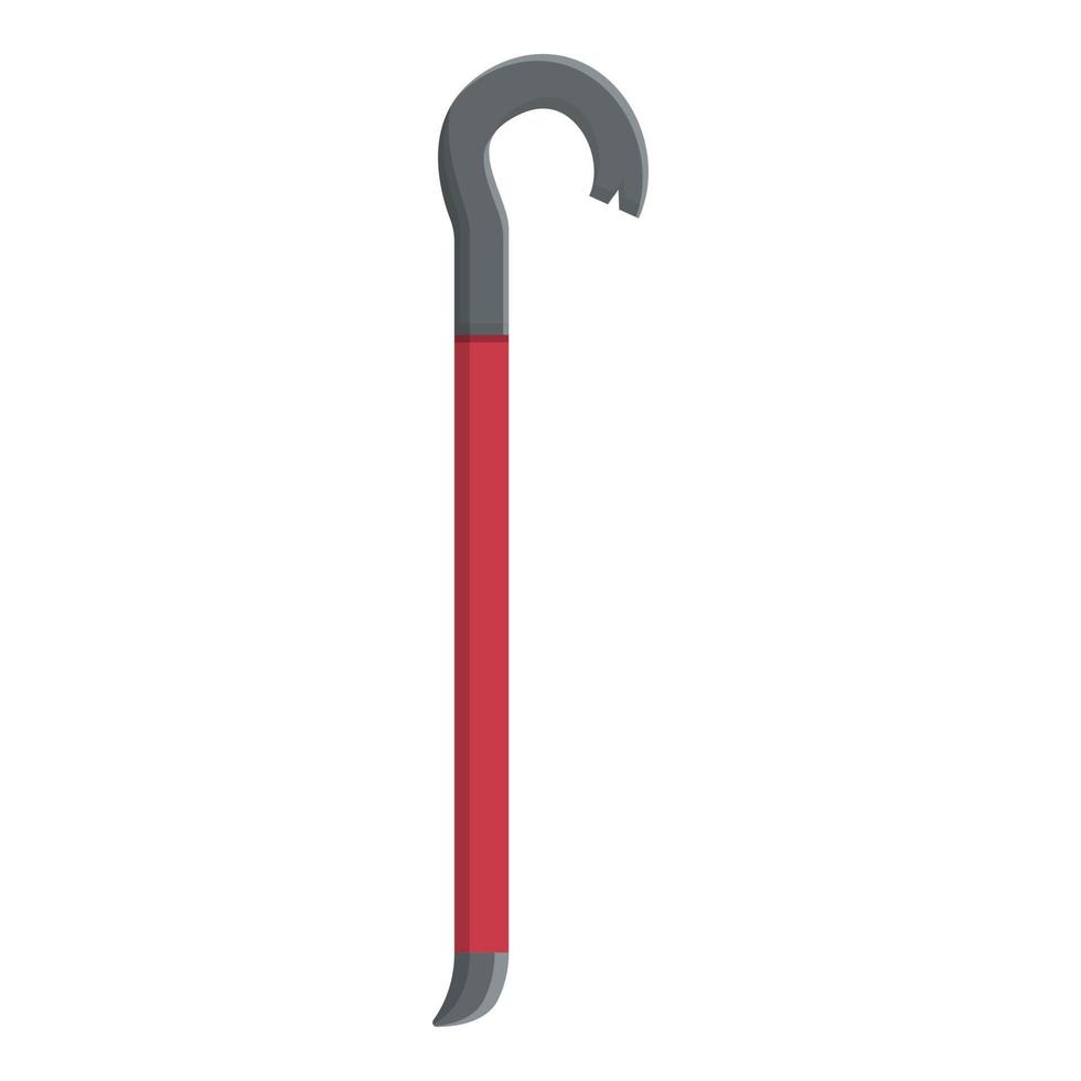 Crowbar icon cartoon vector. Hand construction vector