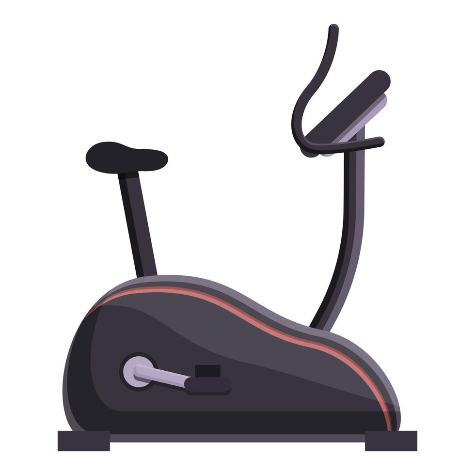 American exercise bike icon, cartoon style vector