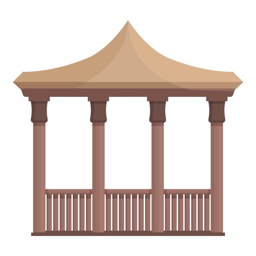 City shelter icon cartoon vector. Pergola house vector