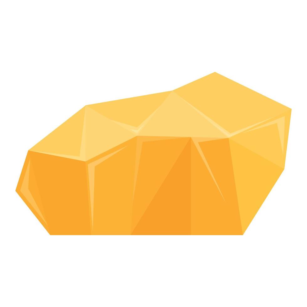 Gold pile icon cartoon vector. Golden stone 14294563 Vector Art at Vecteezy