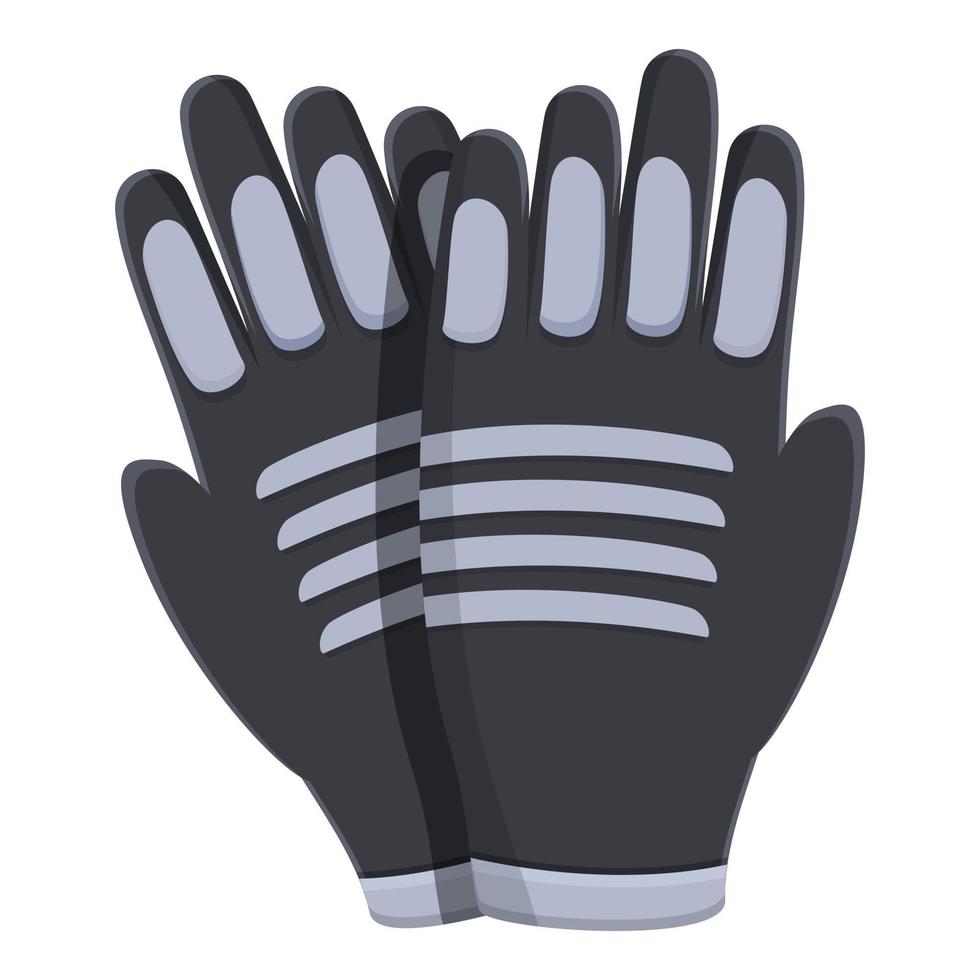 Textile biker gloves icon cartoon vector. Rider gear vector