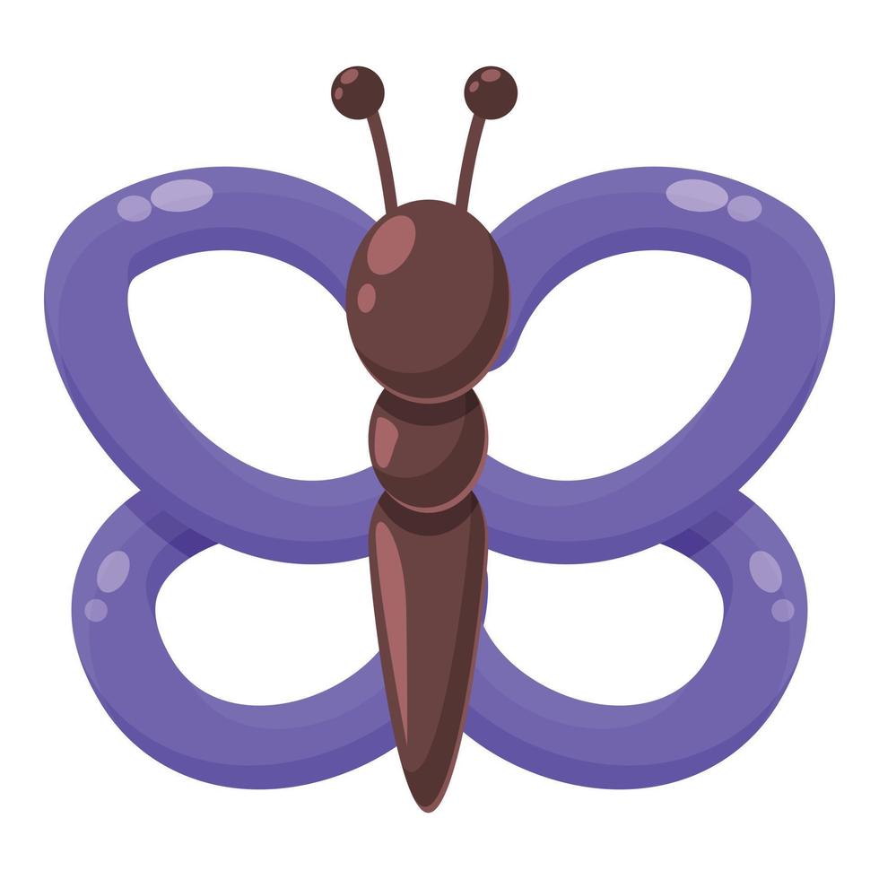 vector de dibujos animados de icono de mariposa de aire. globo de juguete