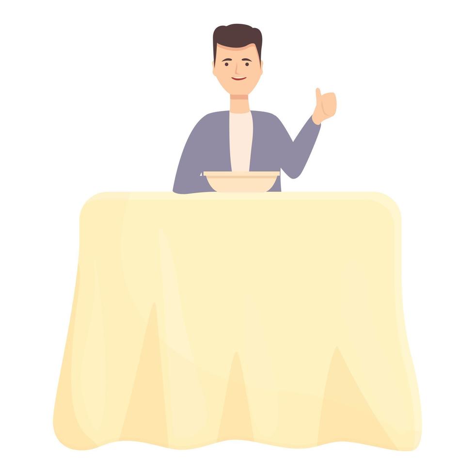 Food critic icon cartoon vector. Review drink vector