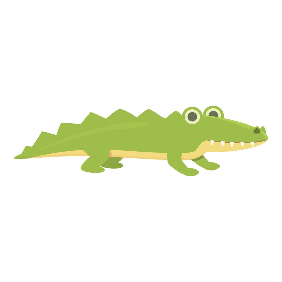 Crocodile icon cartoon vector. Jungle reptile vector