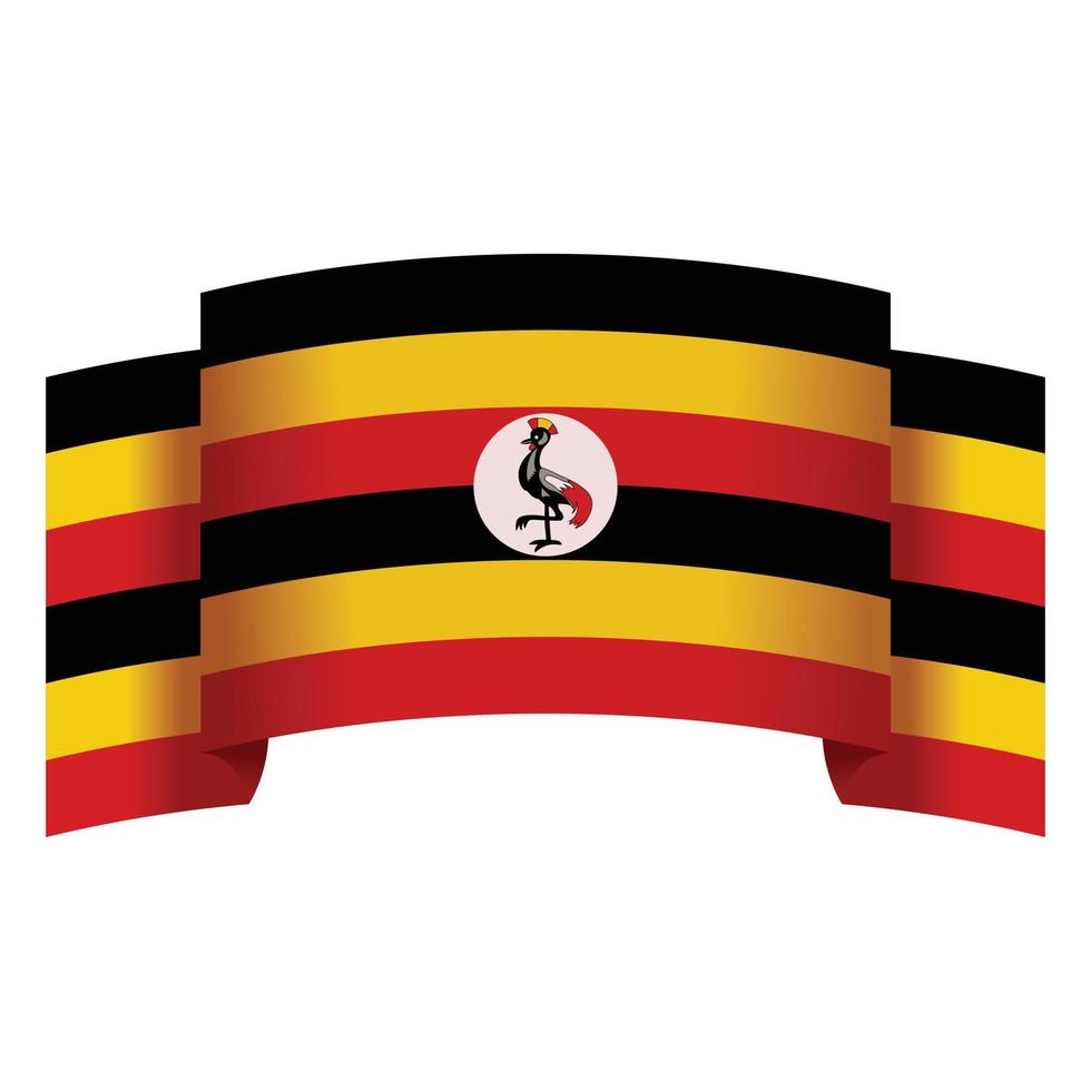 Uganda heroes icon cartoon vector. Flag day vector