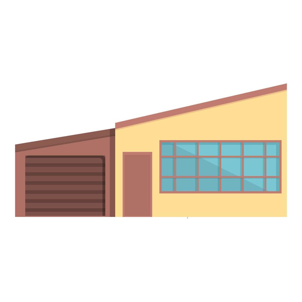 Modern villa icon cartoon vector. Home building vector
