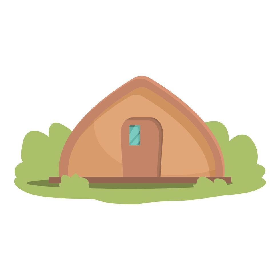 Forest glamping icon cartoon vector. Adventure card vector