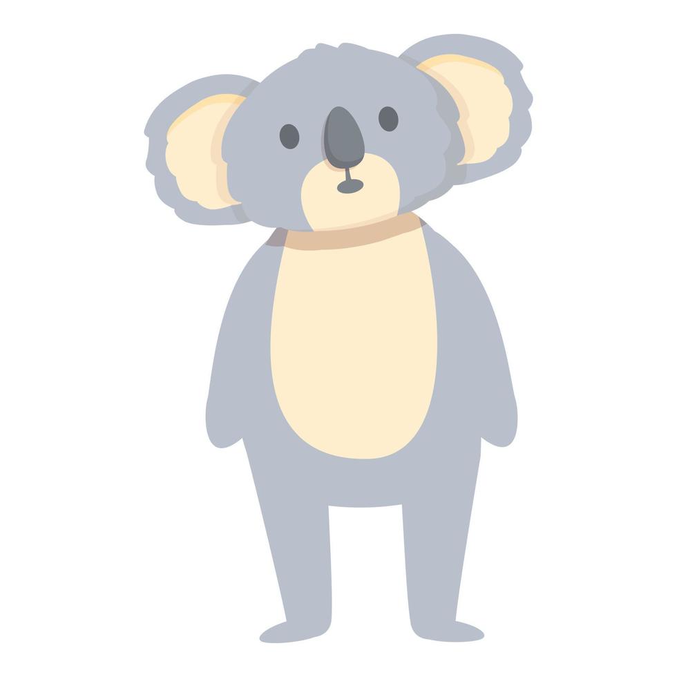 vector de dibujos animados de icono de koala conmocionado. animales lindos