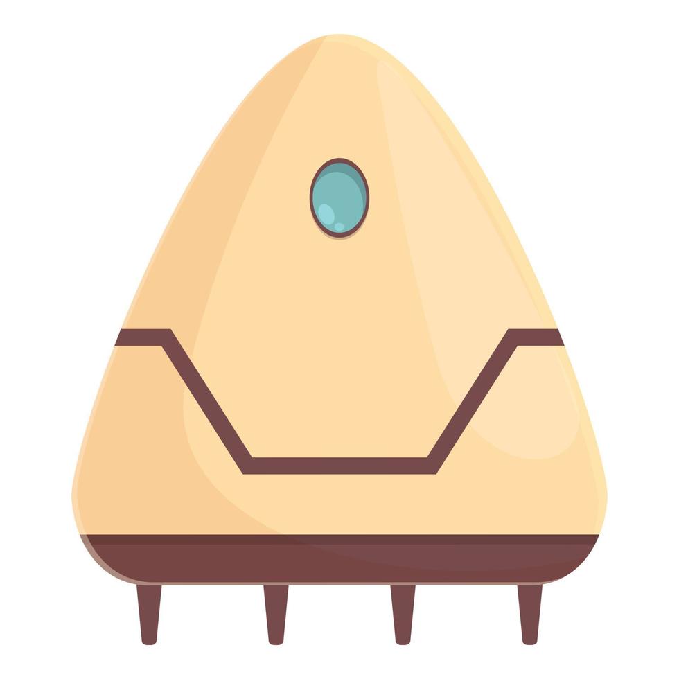 Space rocket icon cartoon vector. Planet base vector