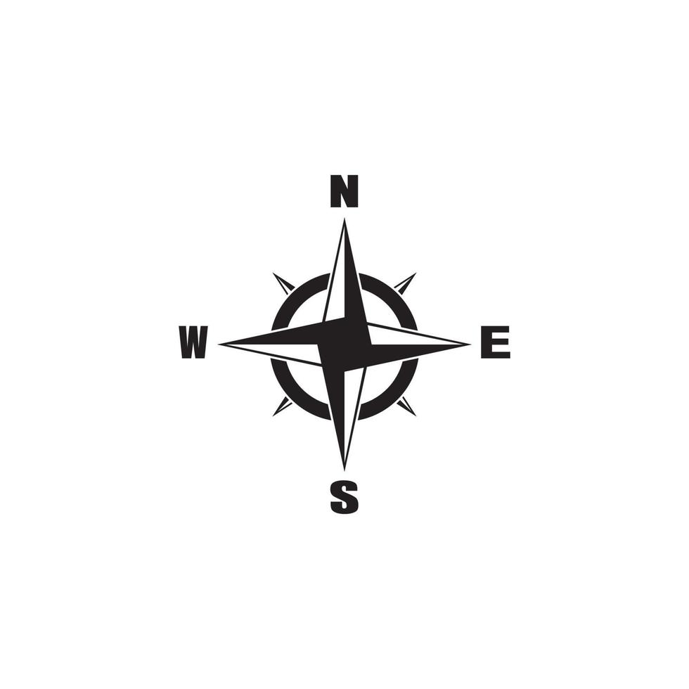 Compass icon and symbol vector template