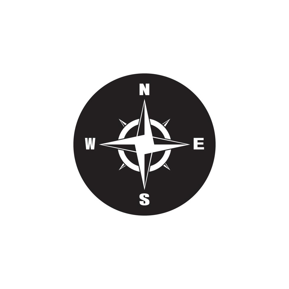 Compass icon and symbol vector template