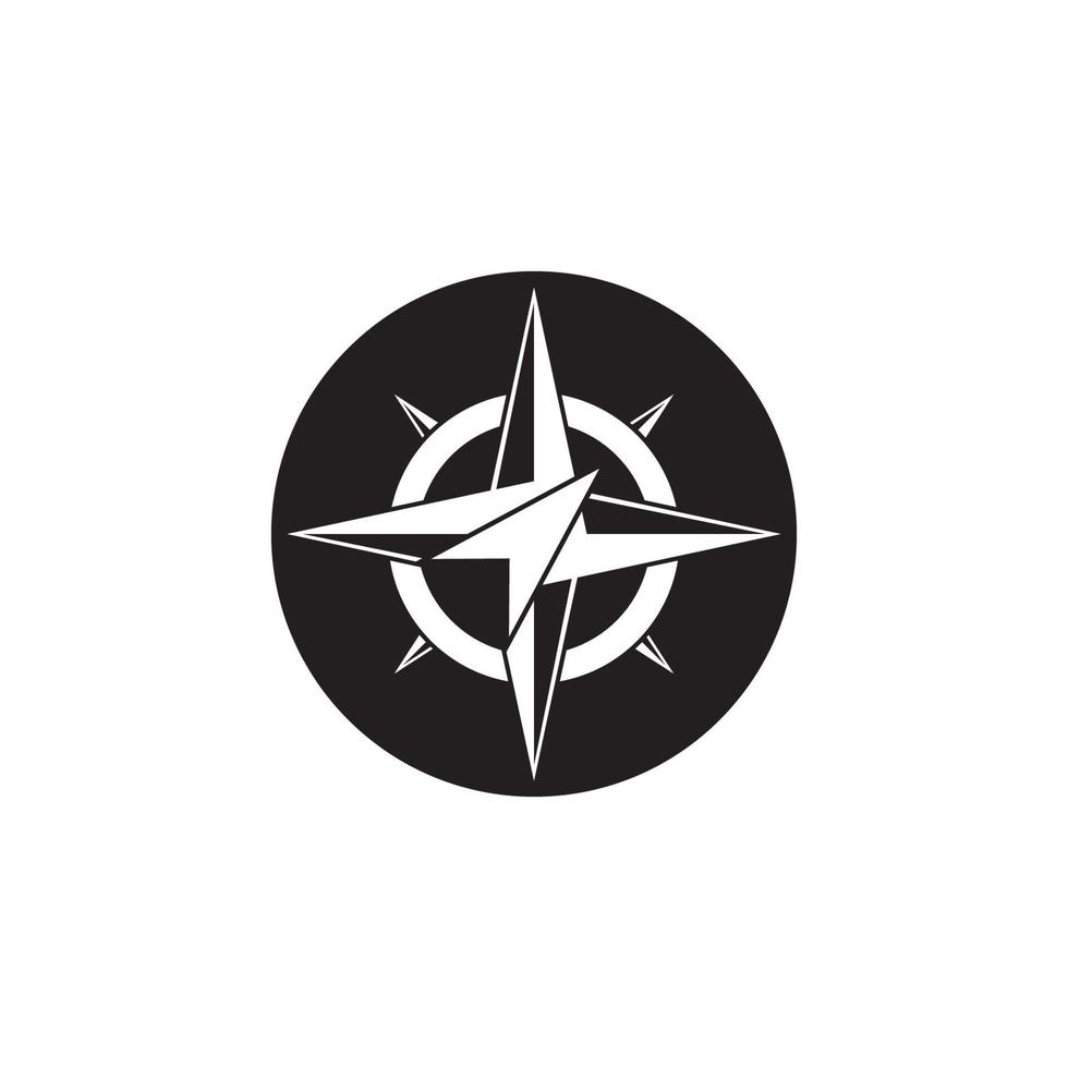 Compass icon and symbol vector template