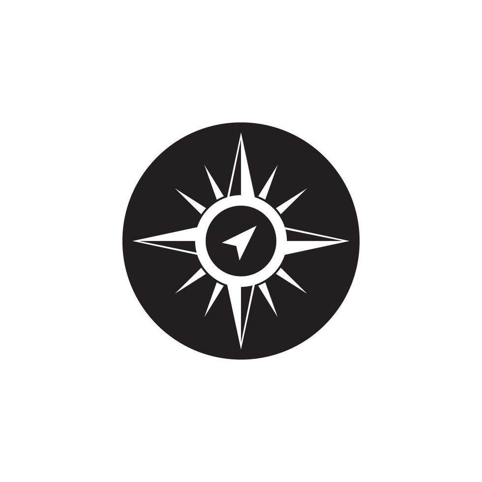 Compass icon and symbol vector template