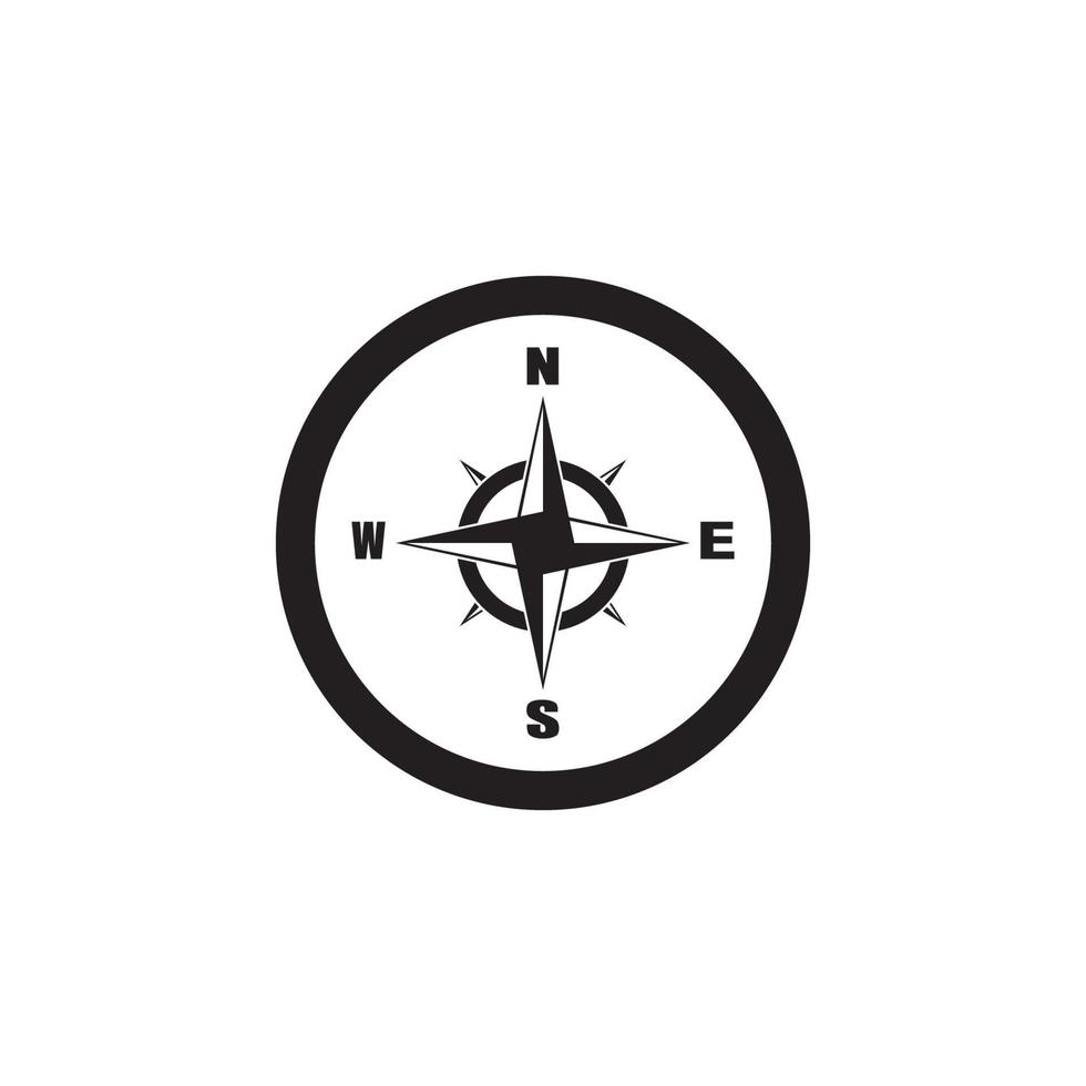 Compass icon and symbol vector template