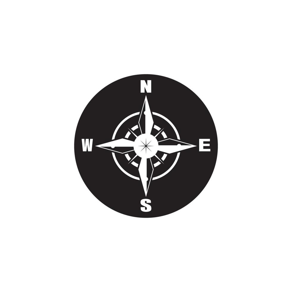 Compass icon and symbol vector template