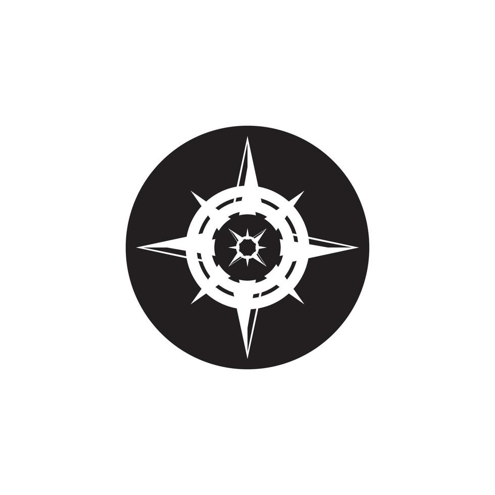 Compass icon and symbol vector template