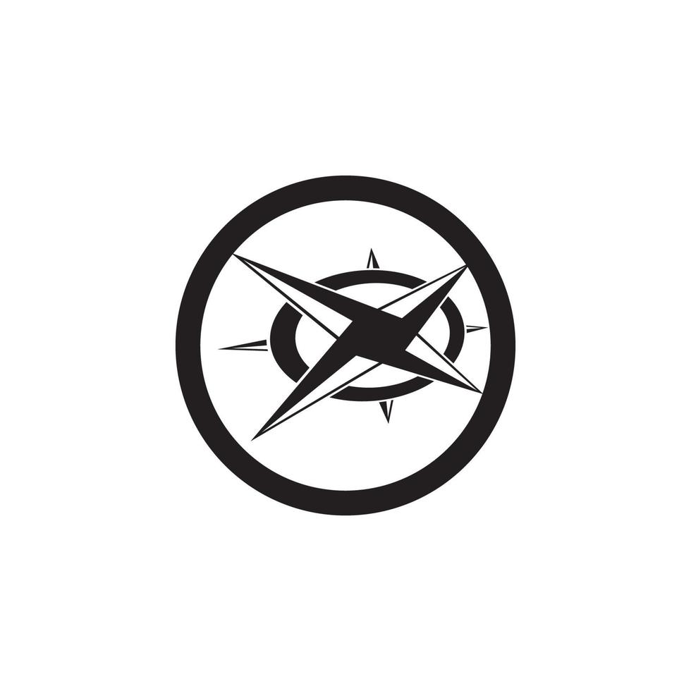 Compass icon and symbol vector template