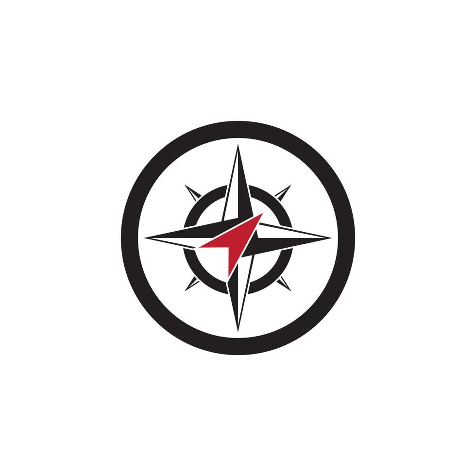 Compass icon and symbol vector template