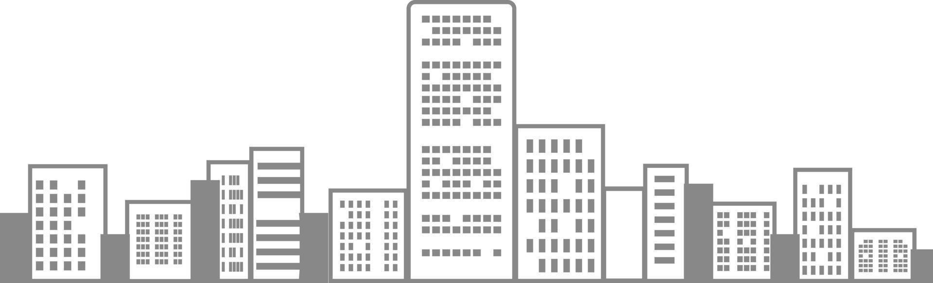 Modern cityscape building vector