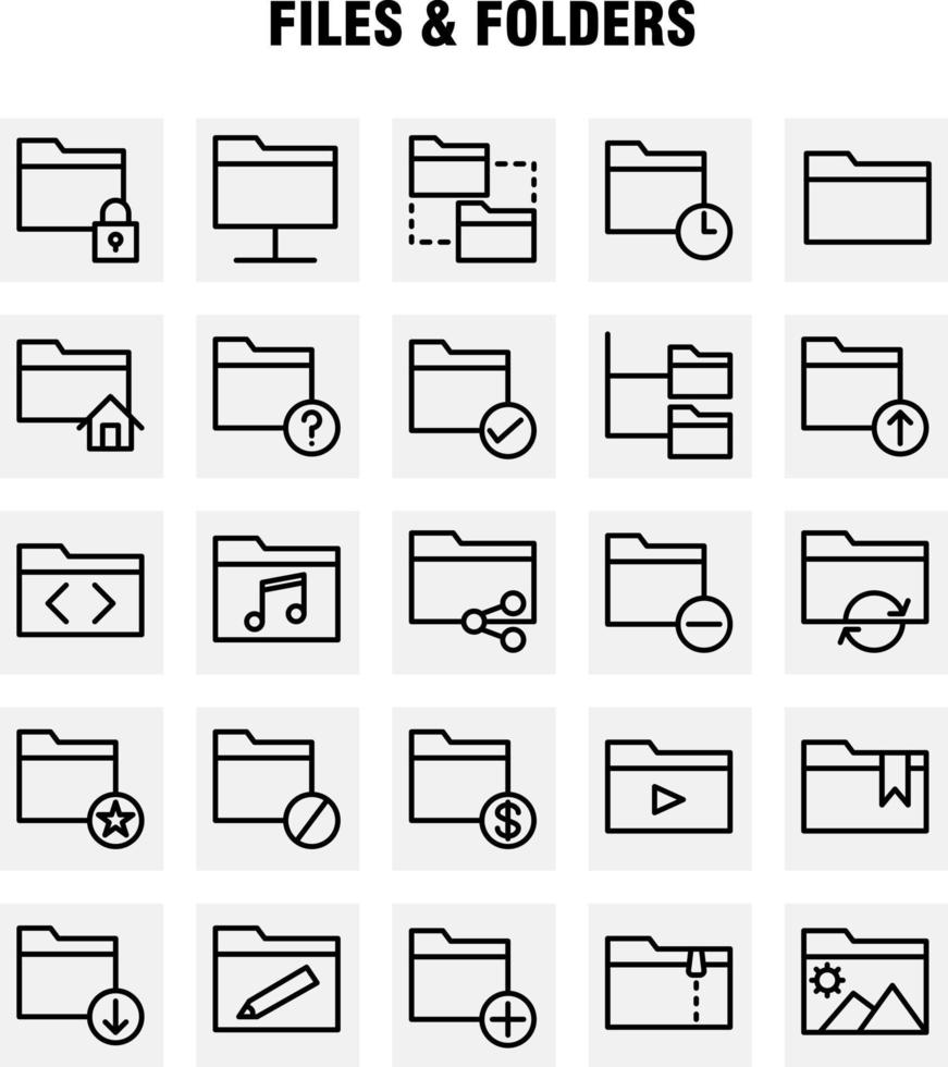 Files And Folders Line Icon Pack For Designers And Developers Icons Of Connect Folder Network Files Edit Folder Pencil Write Vector