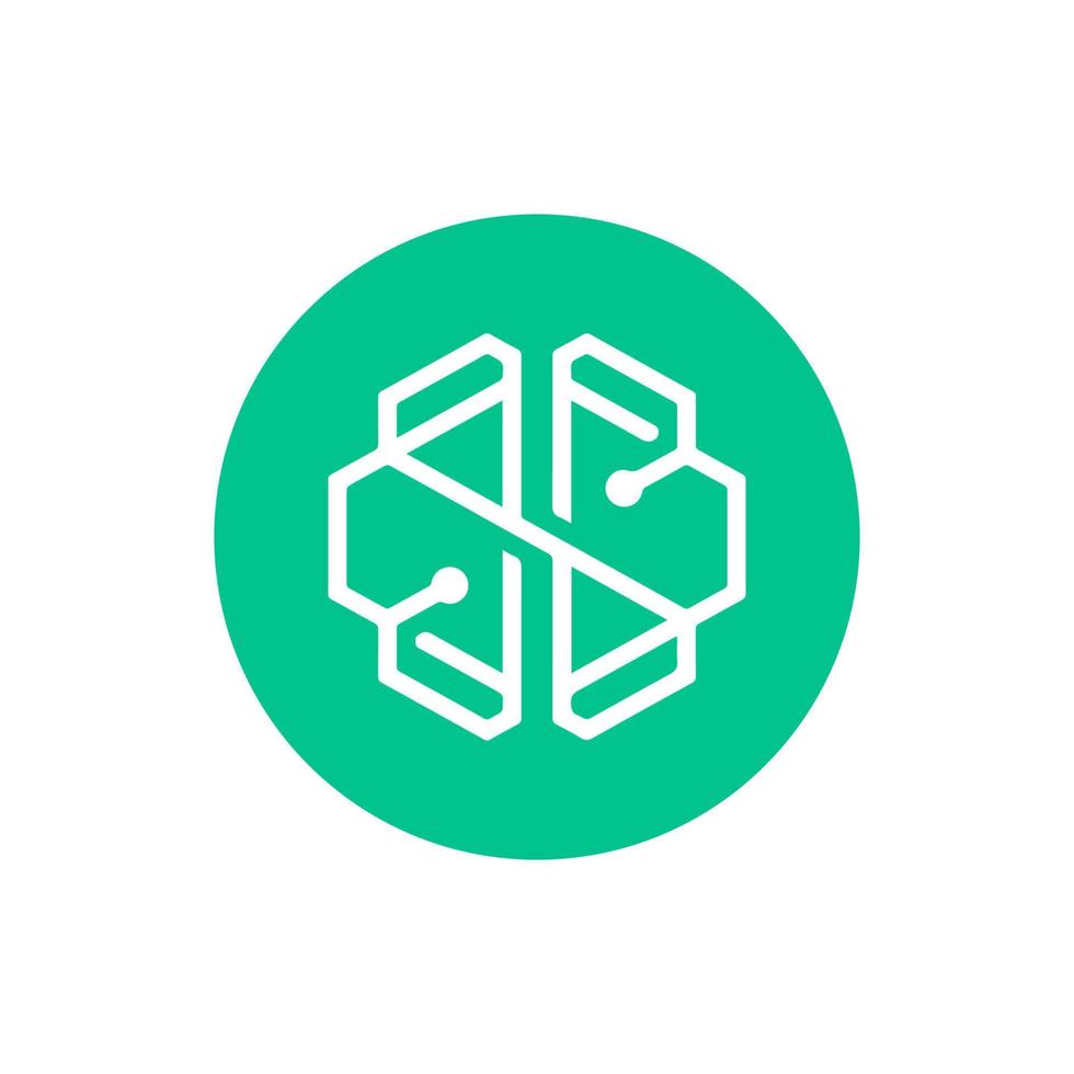 icono de Swissborg chsb aislado sobre fondo blanco. vector