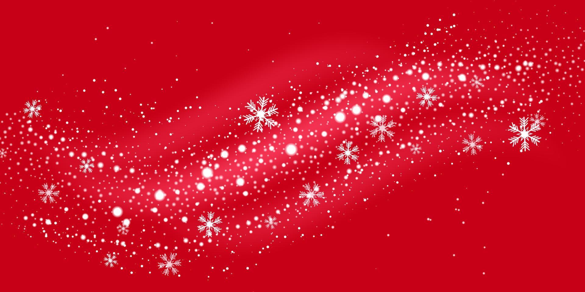 christmas snowy banner design vector