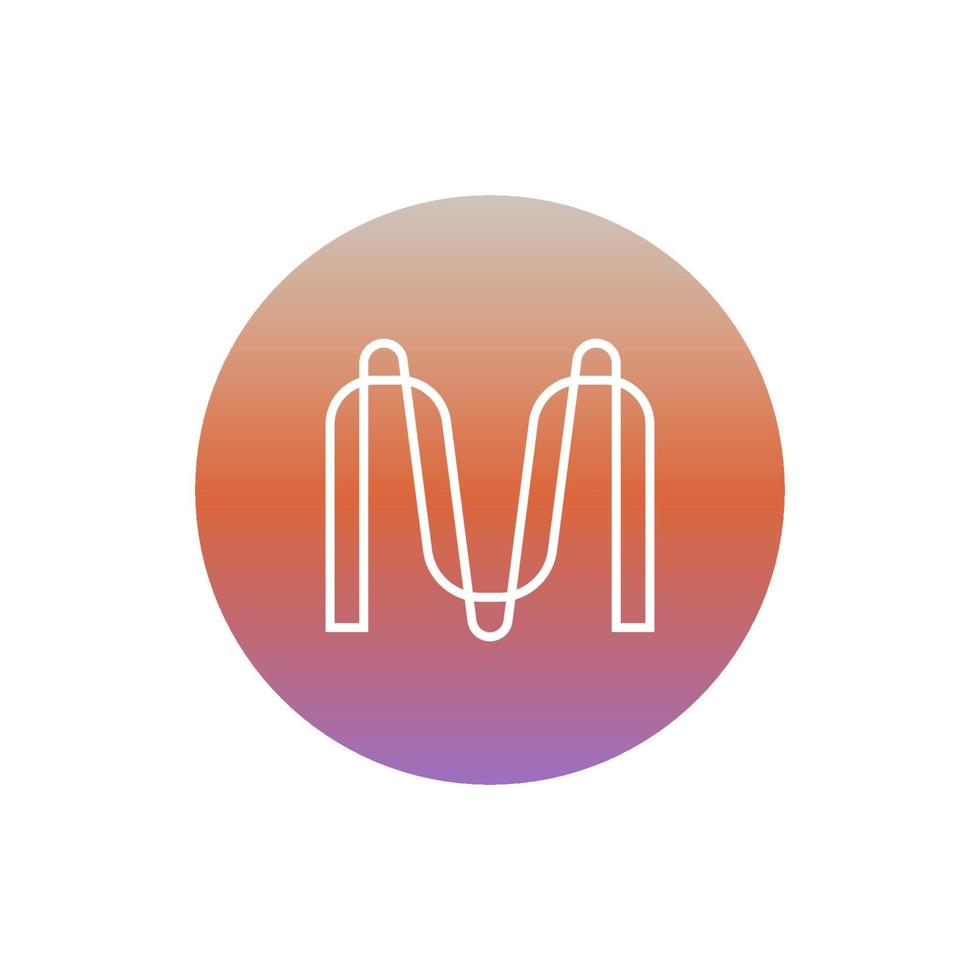 Mina Protocol Token MINA icon isolated on white background. vector