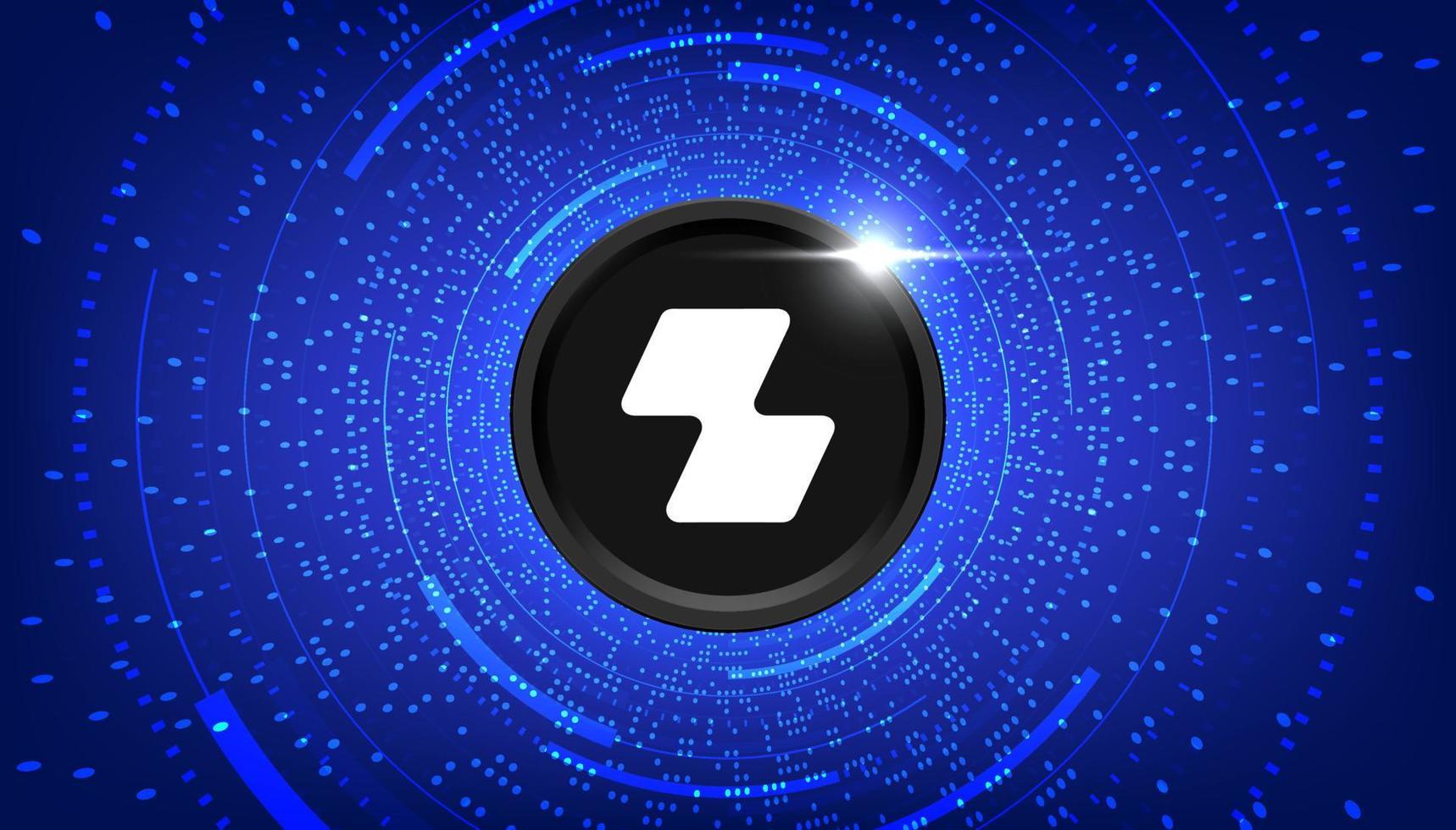 Zipmex ZMT coin cryptocurrency concept banner background. vector