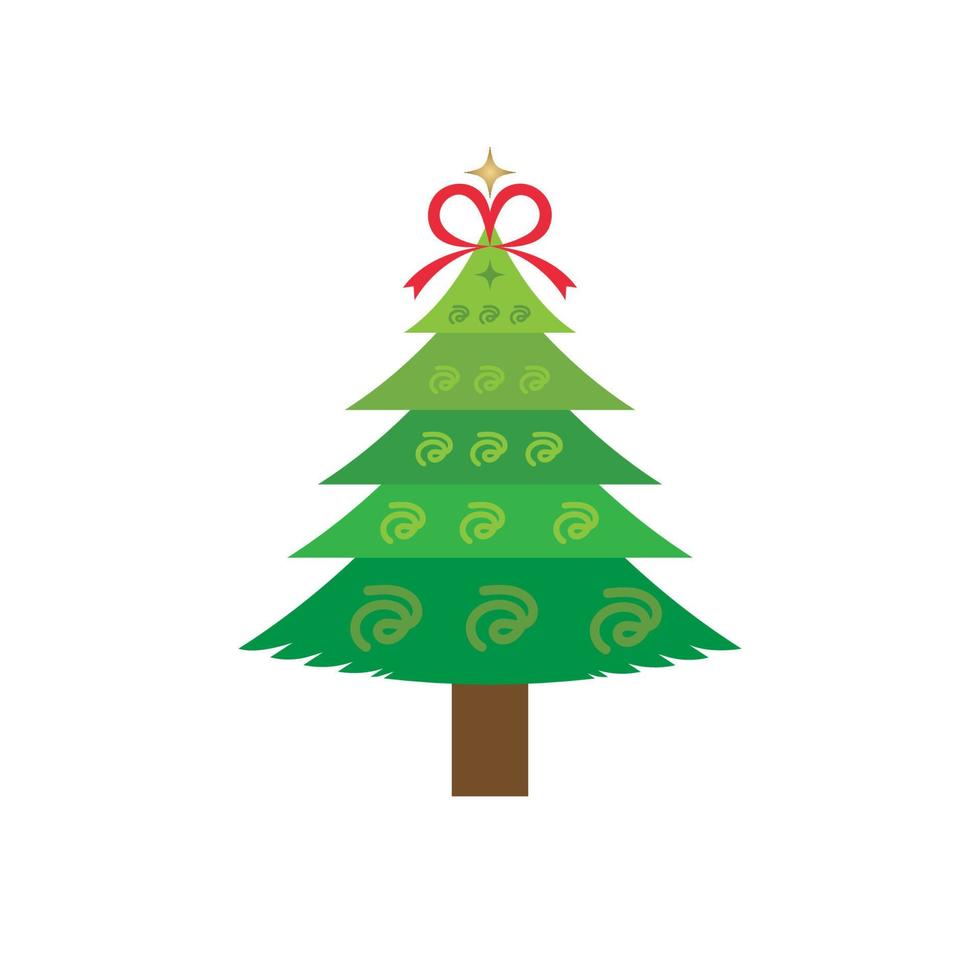 Cartoon Christmas tree vector