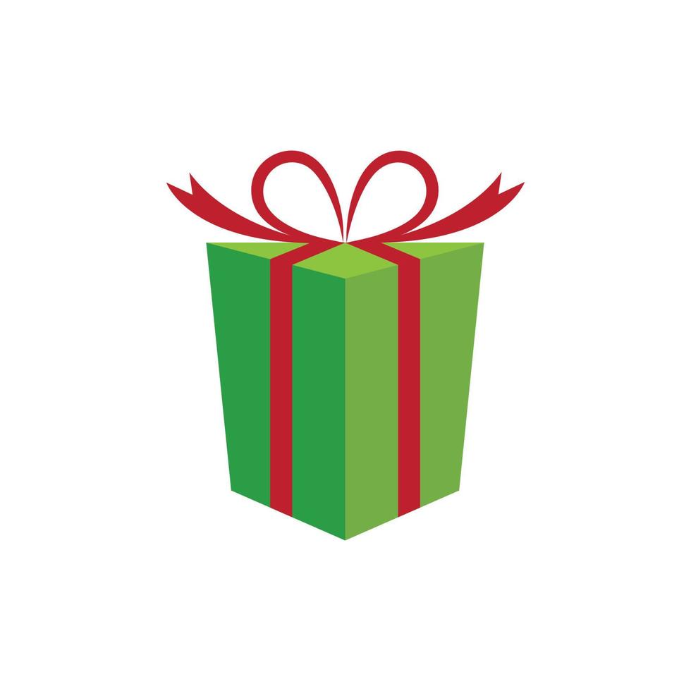 christmas gift ribbon vector