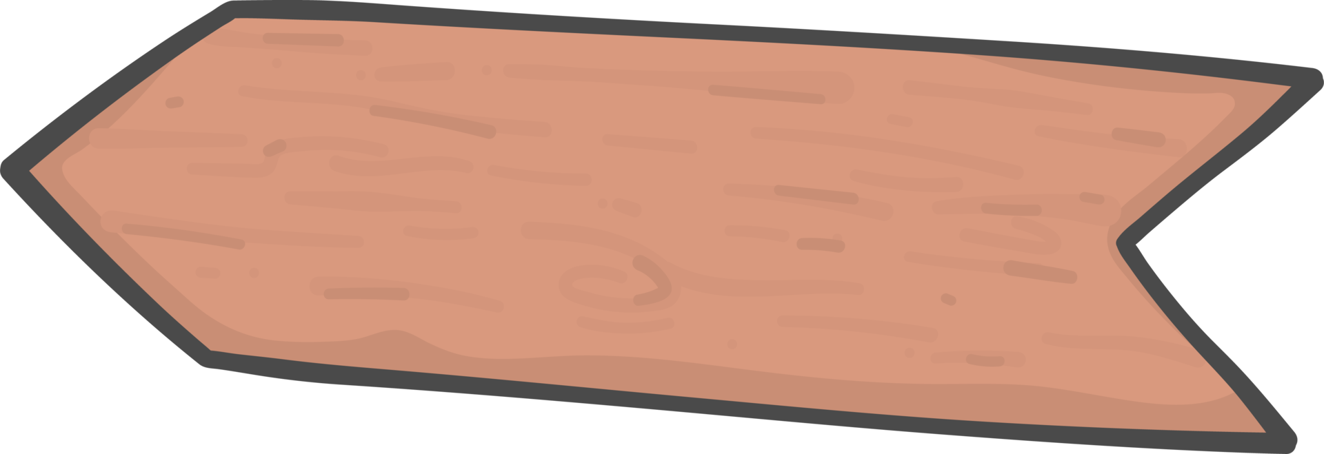 brown wooden sign board rectangular shape on short stick simple doodle  cartoon drawing 14295806 PNG