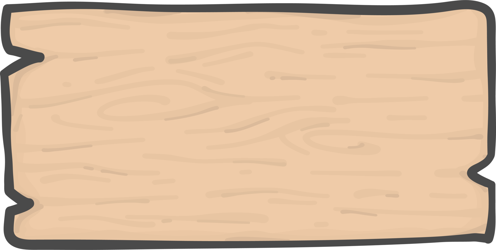 brown wooden sign board rectangular shape on short stick simple doodle  cartoon drawing 14295806 PNG