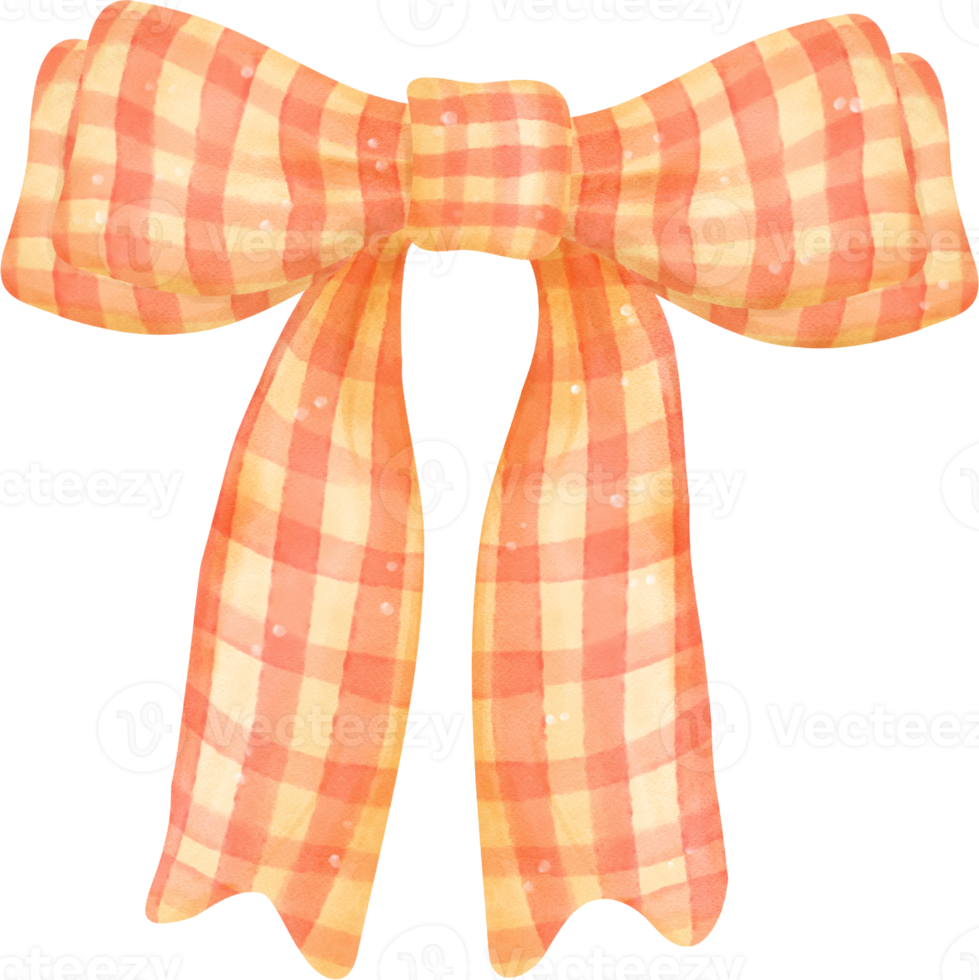 cute red ribbon hair bow tie watercolour illustration 15311015 PNG