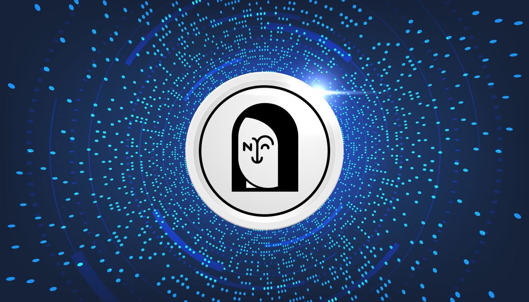 APENFT NFT coin cryptocurrency concept banner background. vector