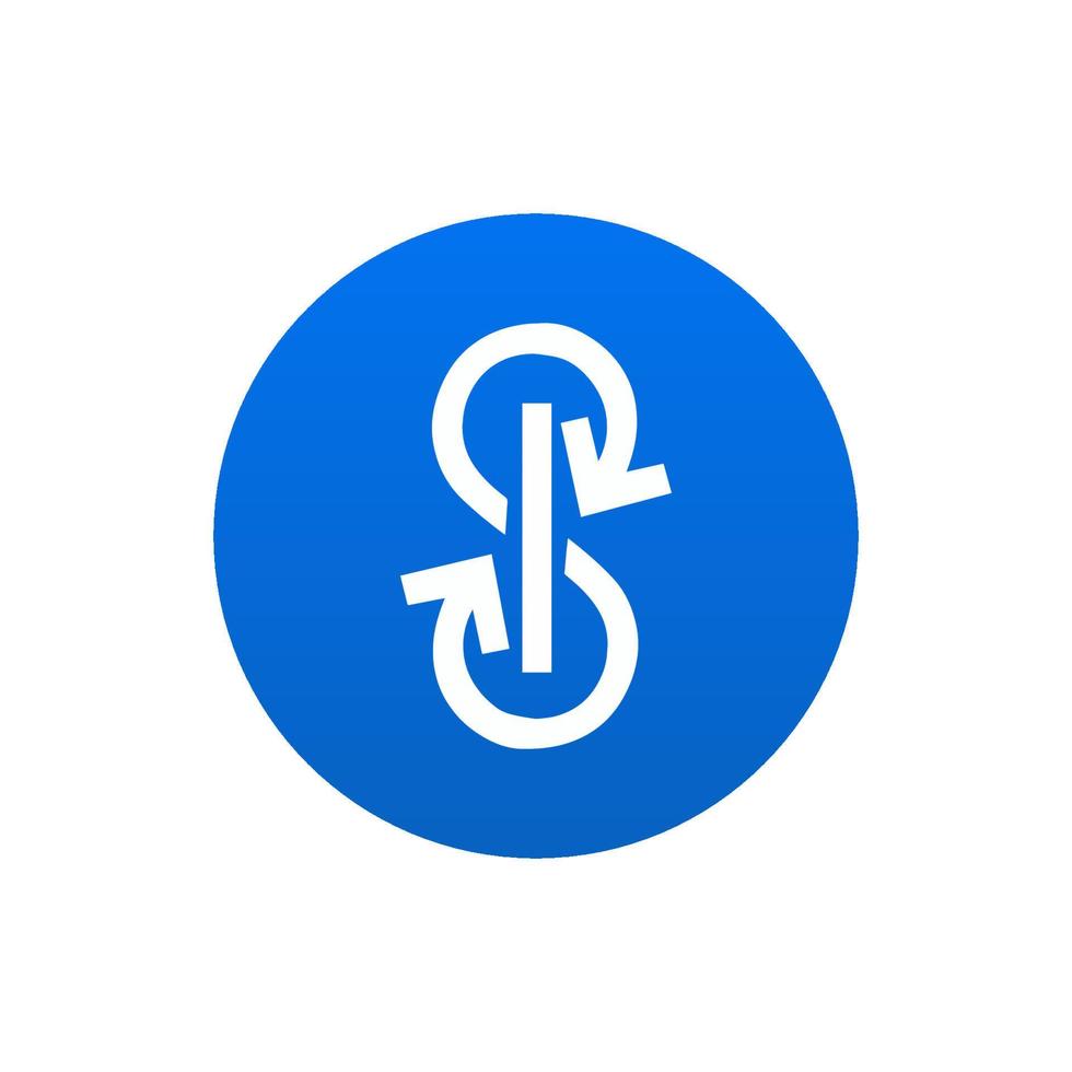 yearn.finance YFI icon isolated on white background. vector