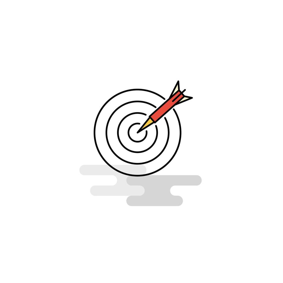 Flat Dart Icon Vector