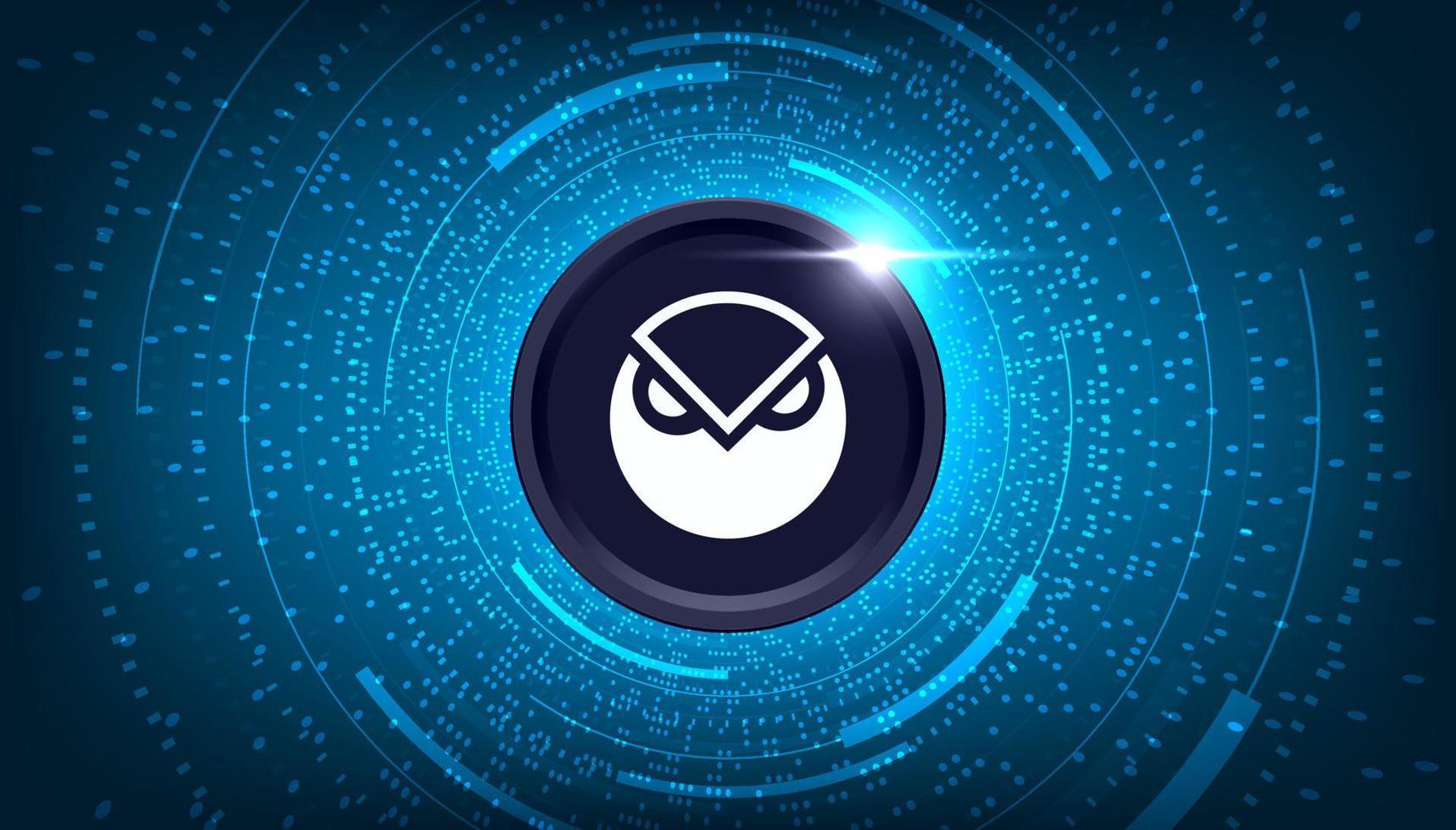 Gnosis GNO coin cryptocurrency concept banner background. vector