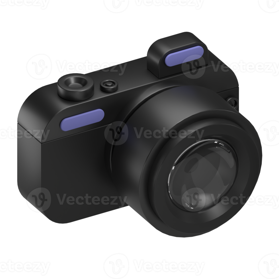 black camera 3d icon png