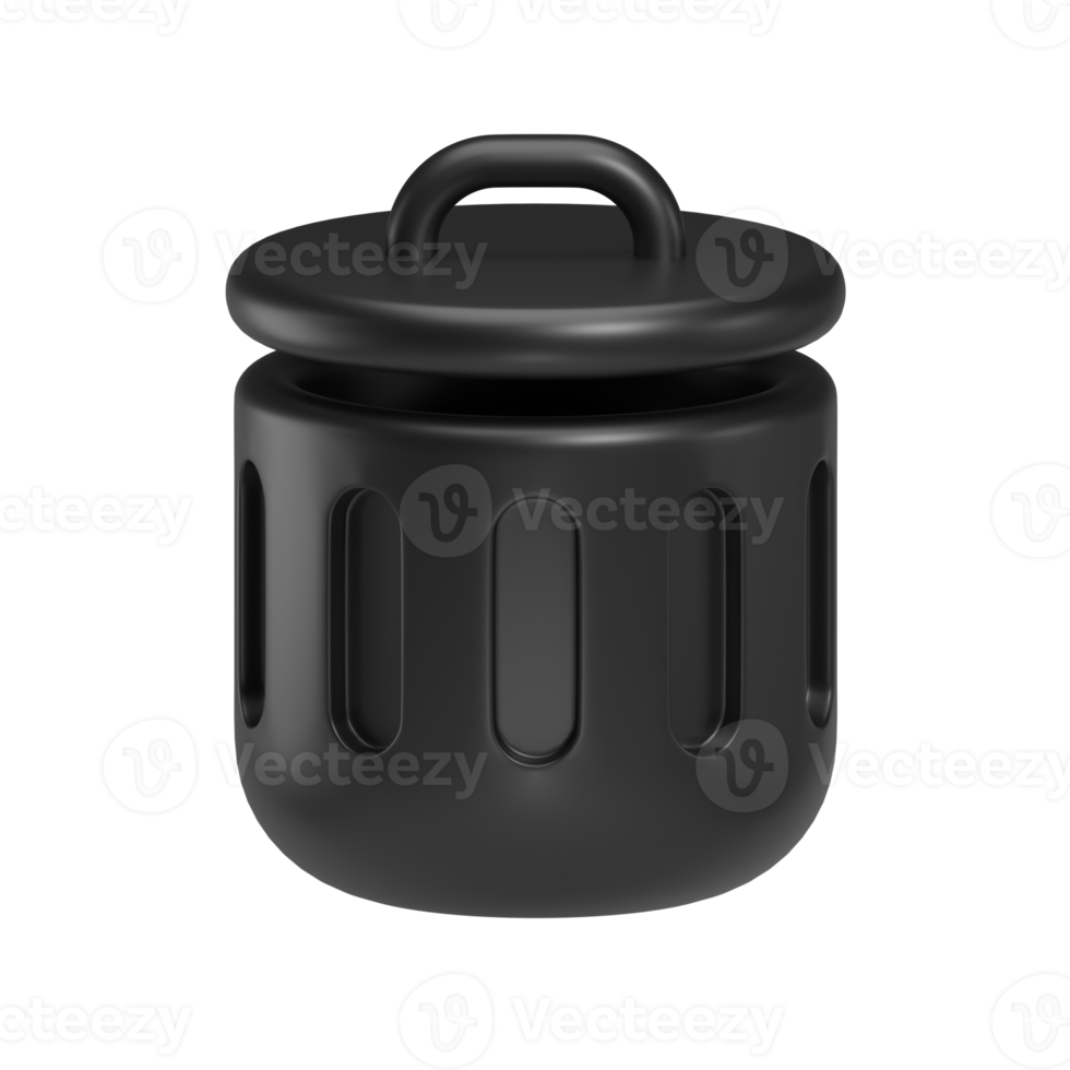 trash can 3d icon png