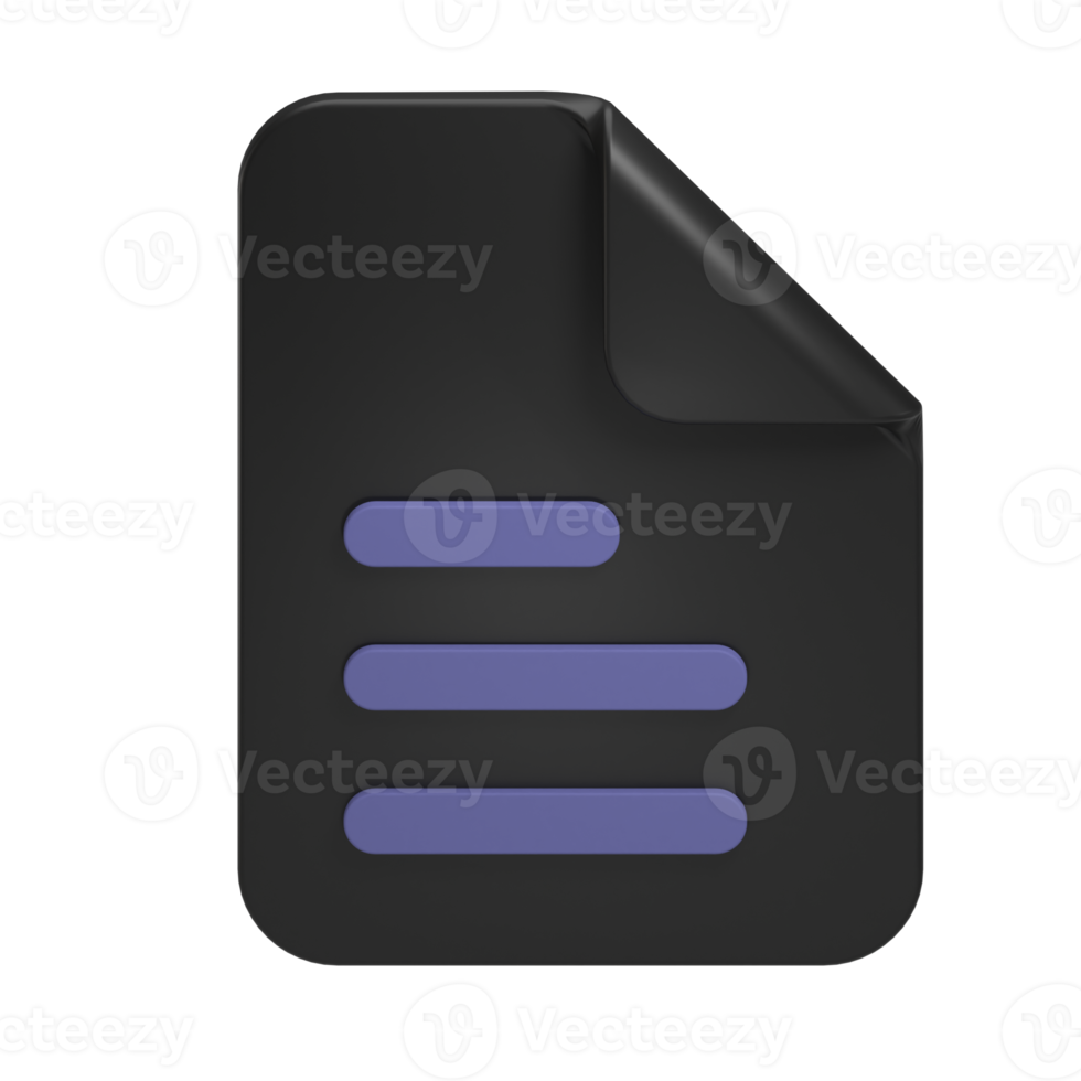 black sheet 3d icon png