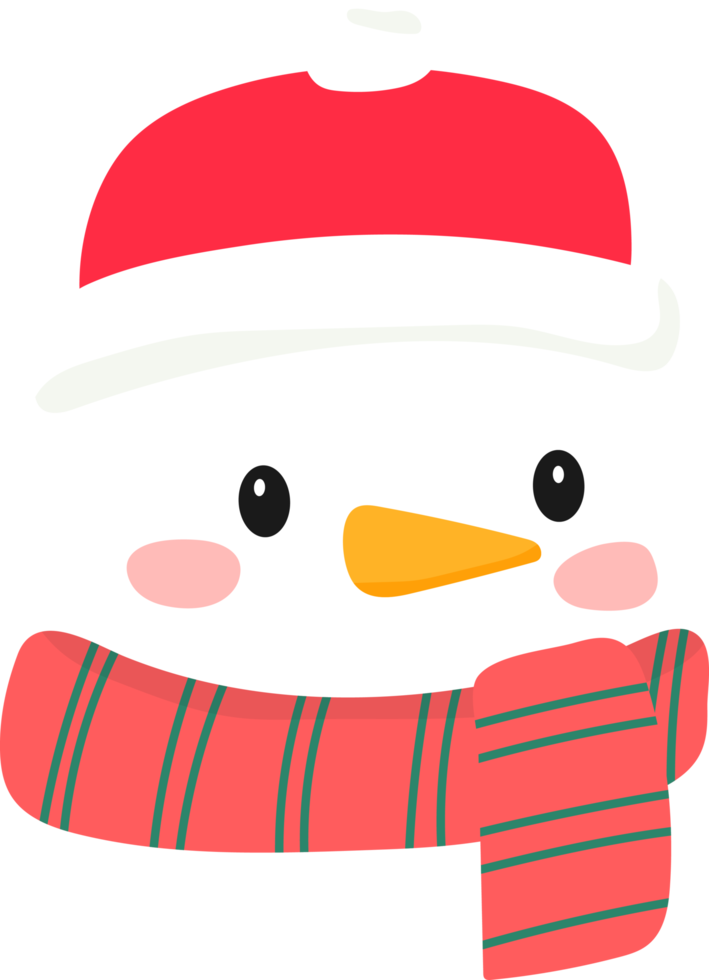 pupazzo di neve Natale cartone animato png