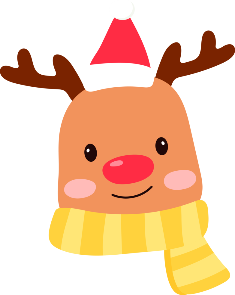 Rentier-Weihnachtskarikatur png