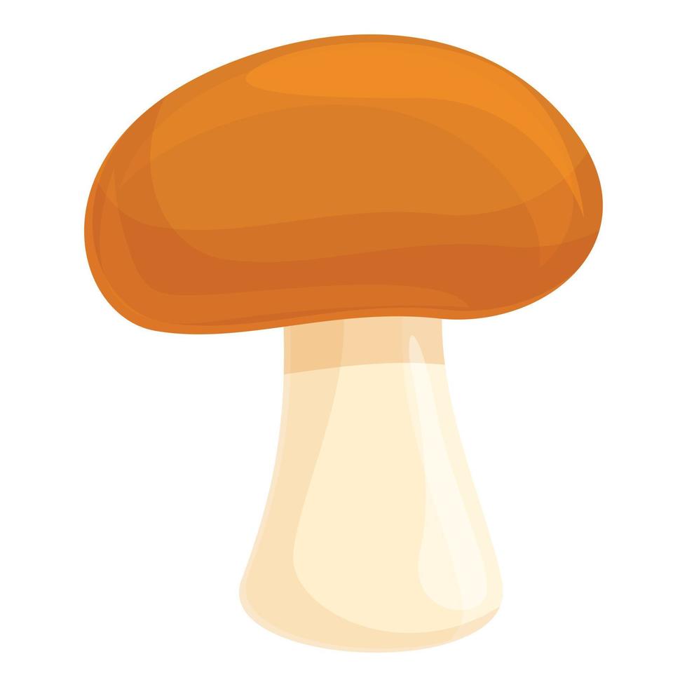 Mushroom icon, cartoon style vector