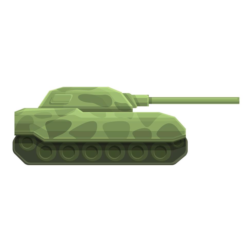 icono de tanque de batalla armado vector de dibujos animados. Ejército militar